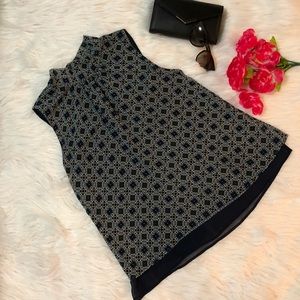 Ivy Ridge Blue printed top